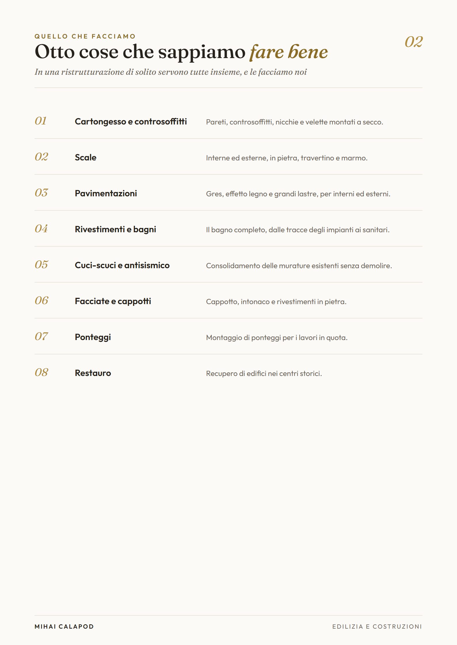 Pagina 3 del portfolio